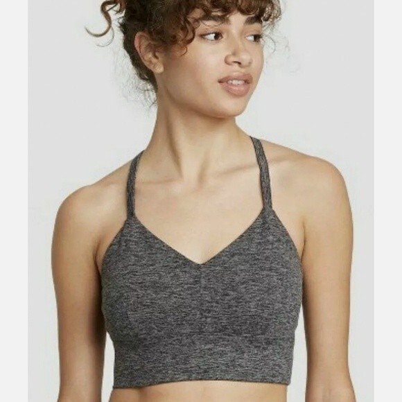 JoyLab Sports Bra Women X-Small Criss Cross Back Straps Workout Top XS - Picture 7 of 8